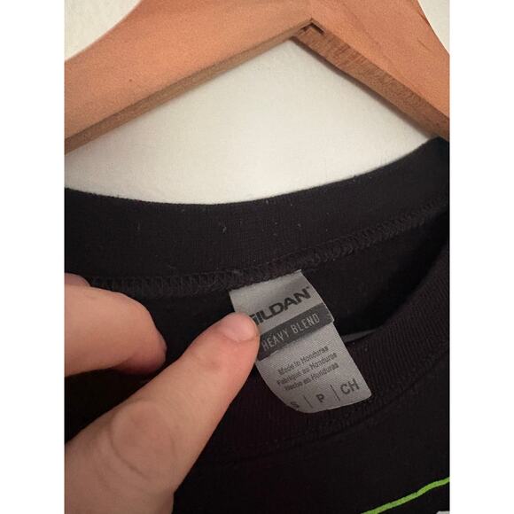 Black Halloween Sweatshirt Small Tis the Season to Be Creepy Skeleton Pumpkin - Picture 7 of 7